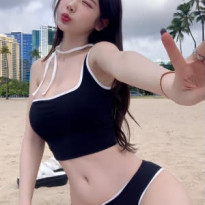 3대 여캠 BJ 금화 해변에서 수영복 몸매 미모
